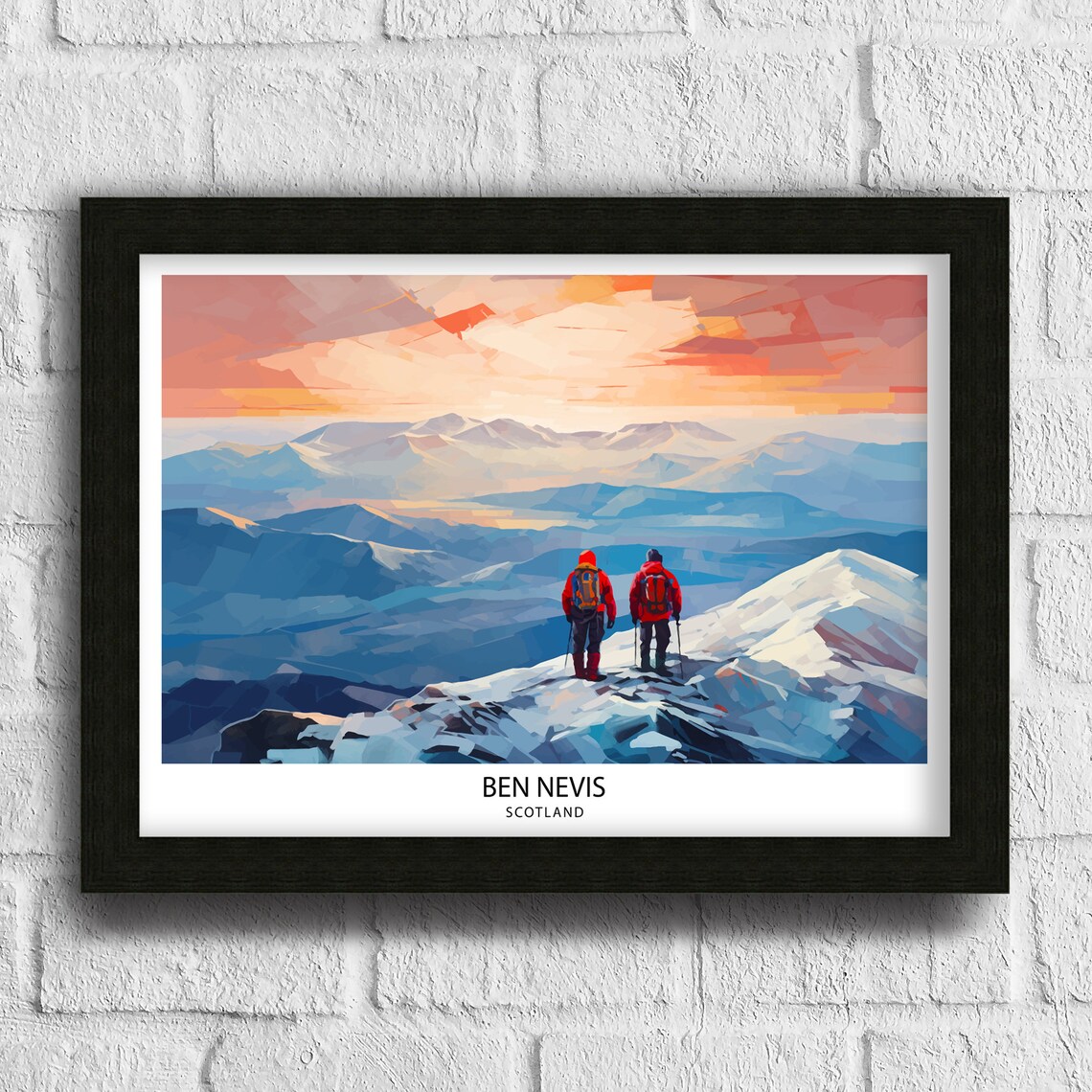 Ben Nevis Scottish Mountain Art Print, Highland Landscape - Image 3