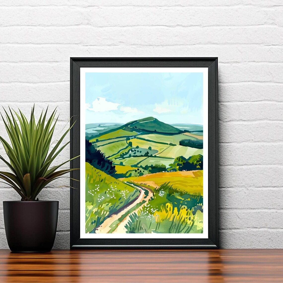 Chiltern Hills England Travel Poster, British Landscape - Image 2