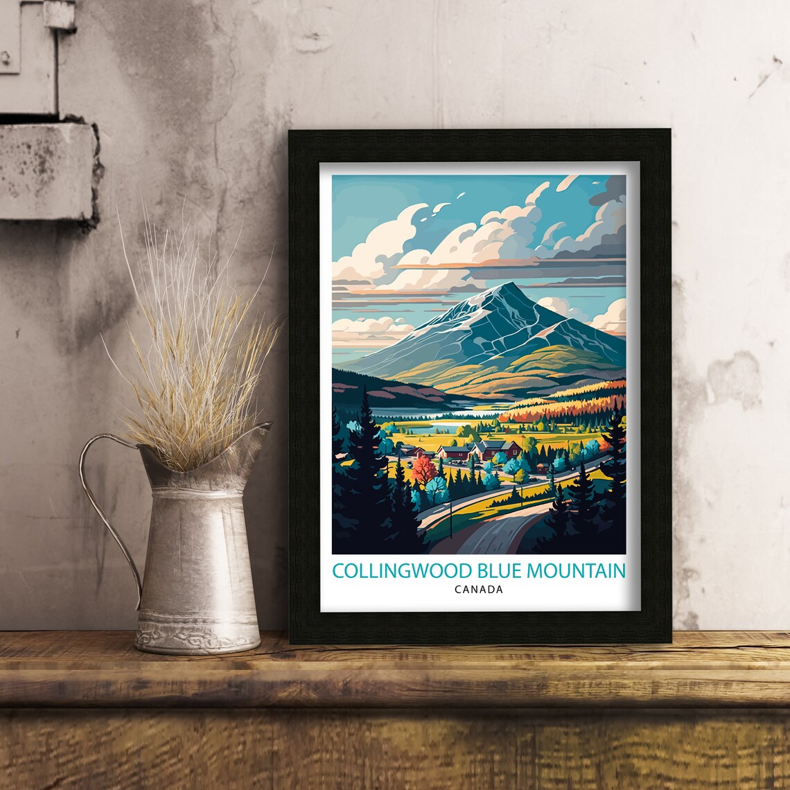 Collingwood Blue Mountain Canada Travel Poster - Image 3