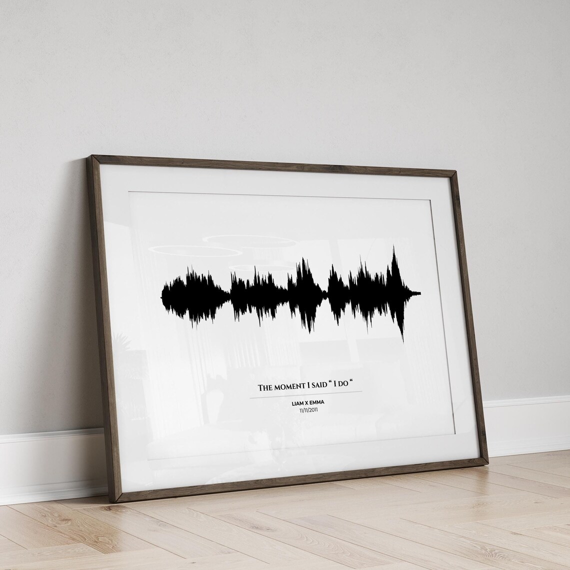John Legend All of Me Green Soundwave Personalized Song Art Poster - Image 3