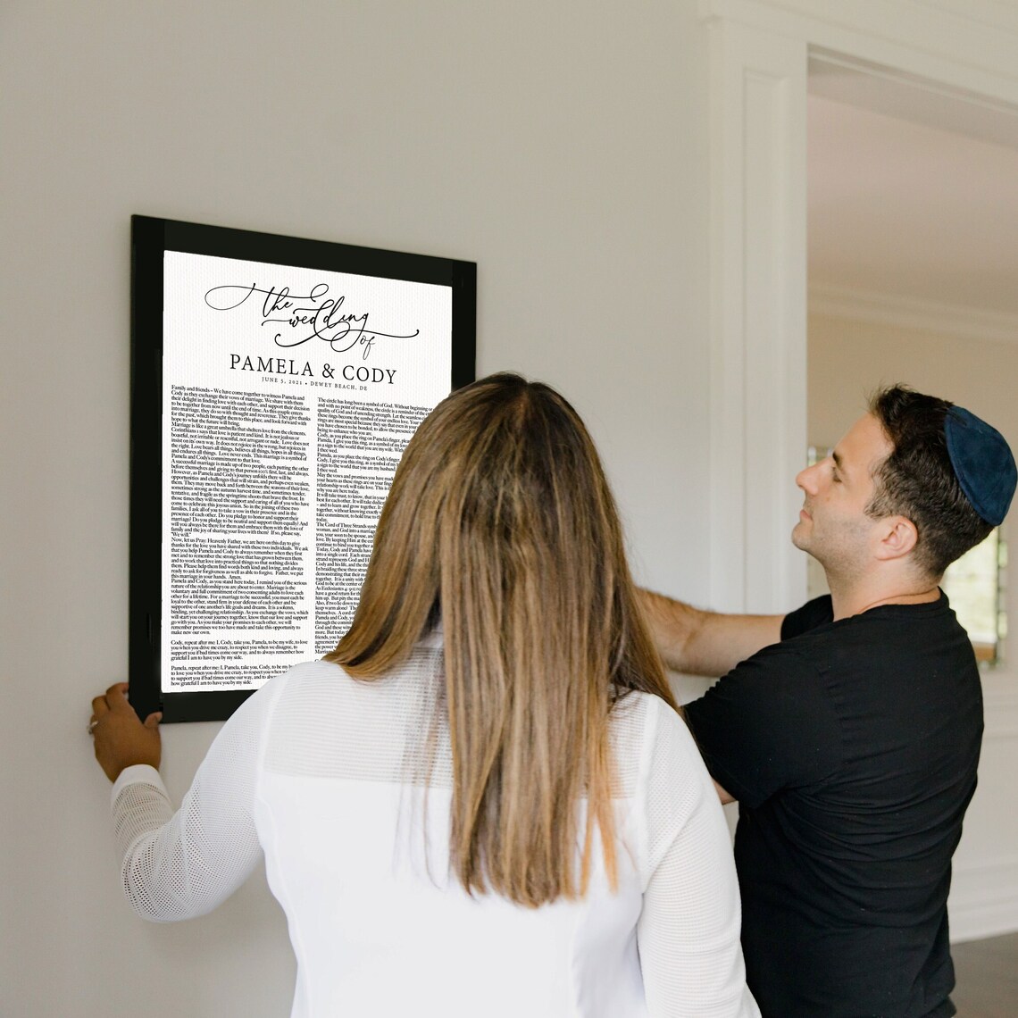 Wedding Vows Custom Wedding Print, Anniversary Gift - Image 3