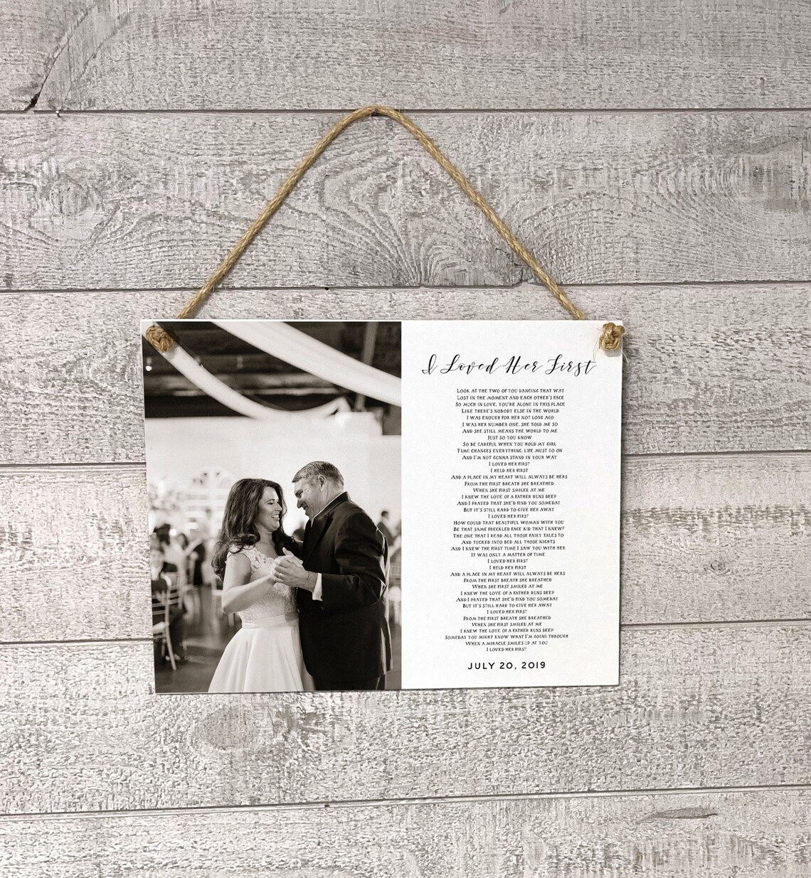 Custom Father Daughter Dance Wedding Memory Art Print - Image 3