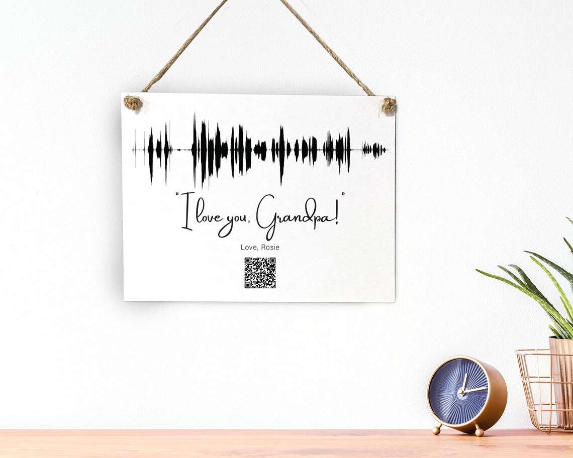 Soundwave Art, Custom Voicemail Gift for Loss - Image 2