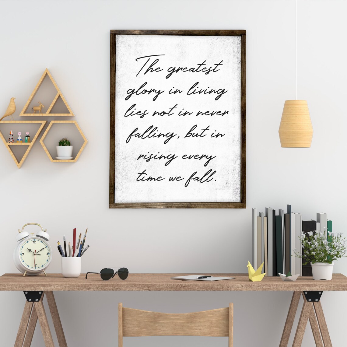 Custom Grunge Textured Quote Art Print, Birthday Gift - Image 3