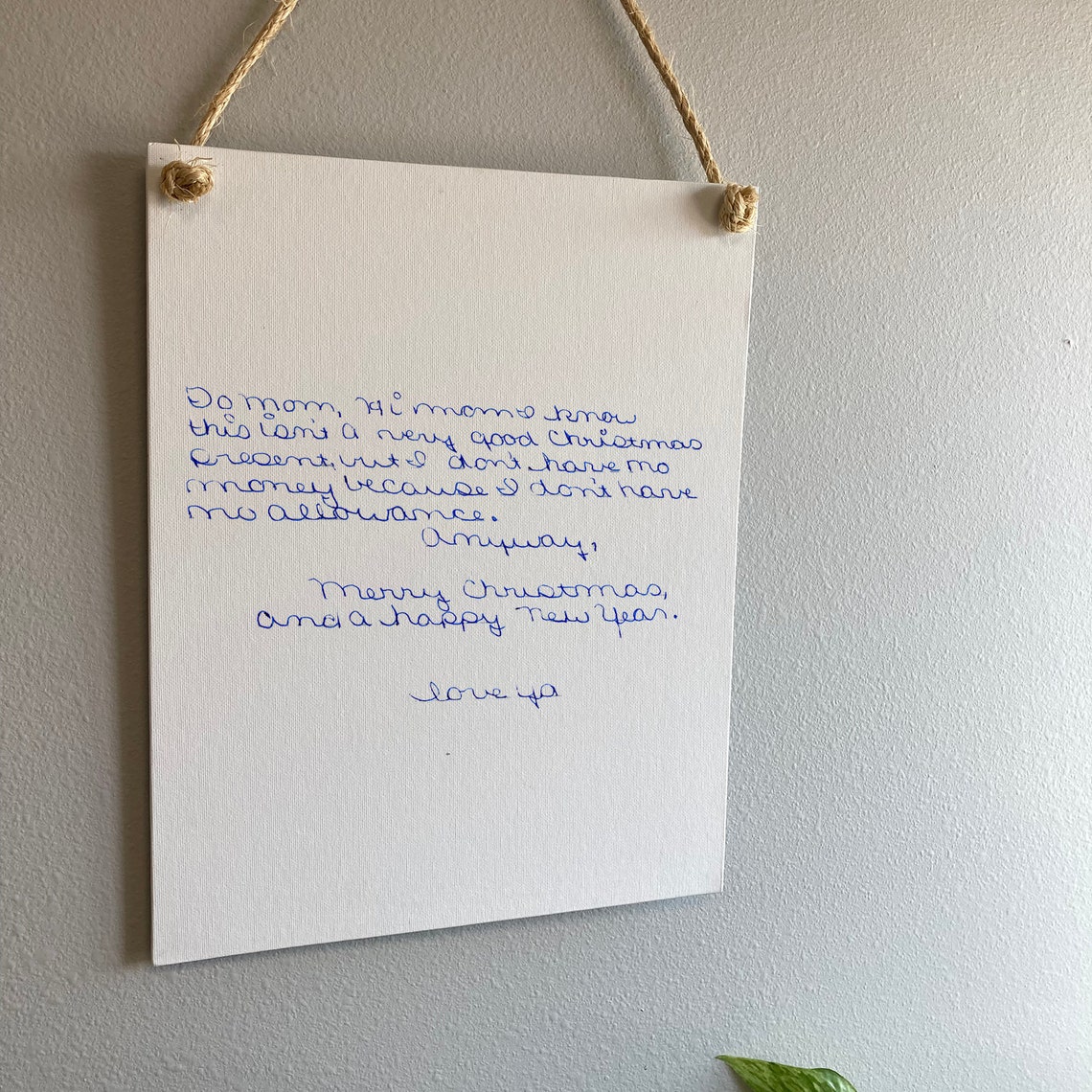 Custom Handwritten Poem Framed Personalized Handwriting Script Wall Poster - Image 2