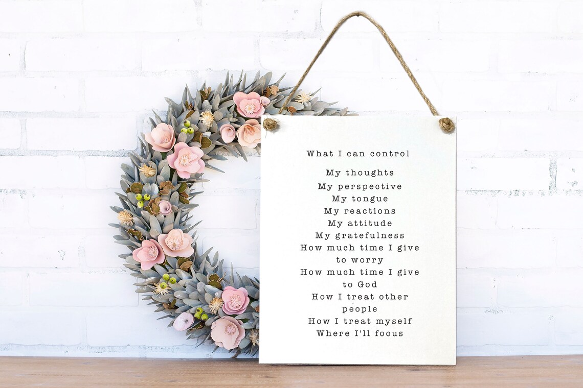 What I Can Control Inspirational Office Art Print - Image 2