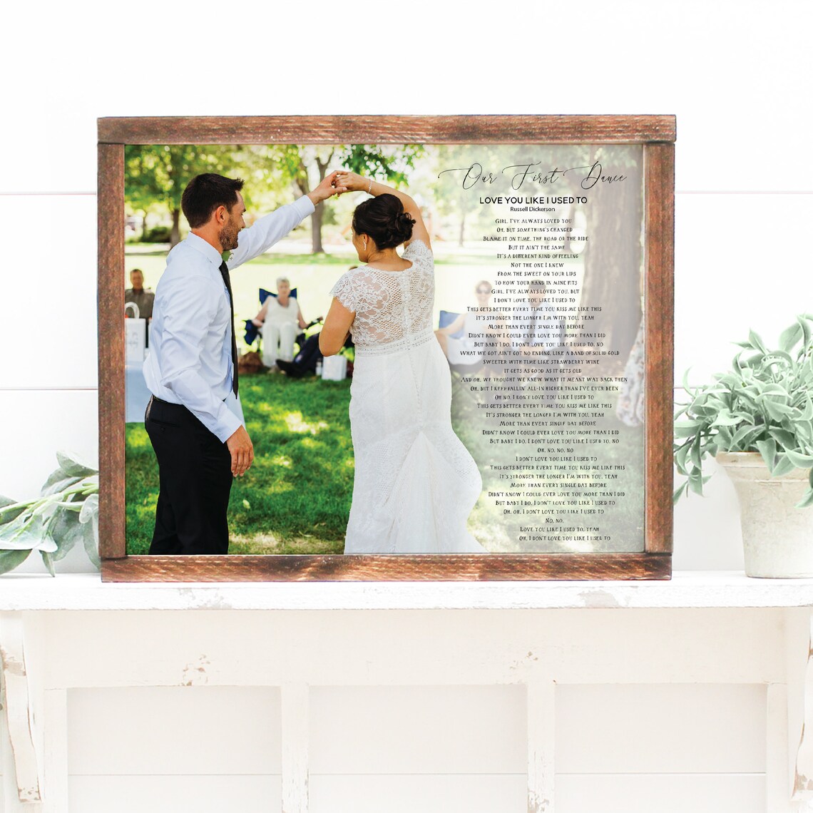 Our First Dance Custom Photo Art Print, Anniversary Gift - Image 2