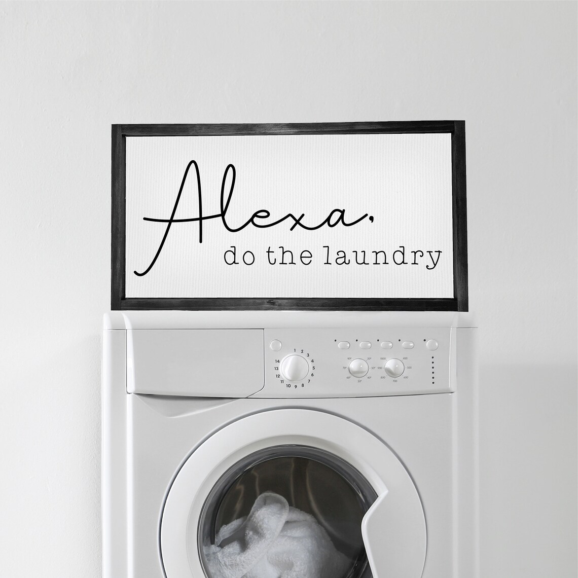 Alexa Do The Laundry Funny Laundry Room Poster Print - Image 3