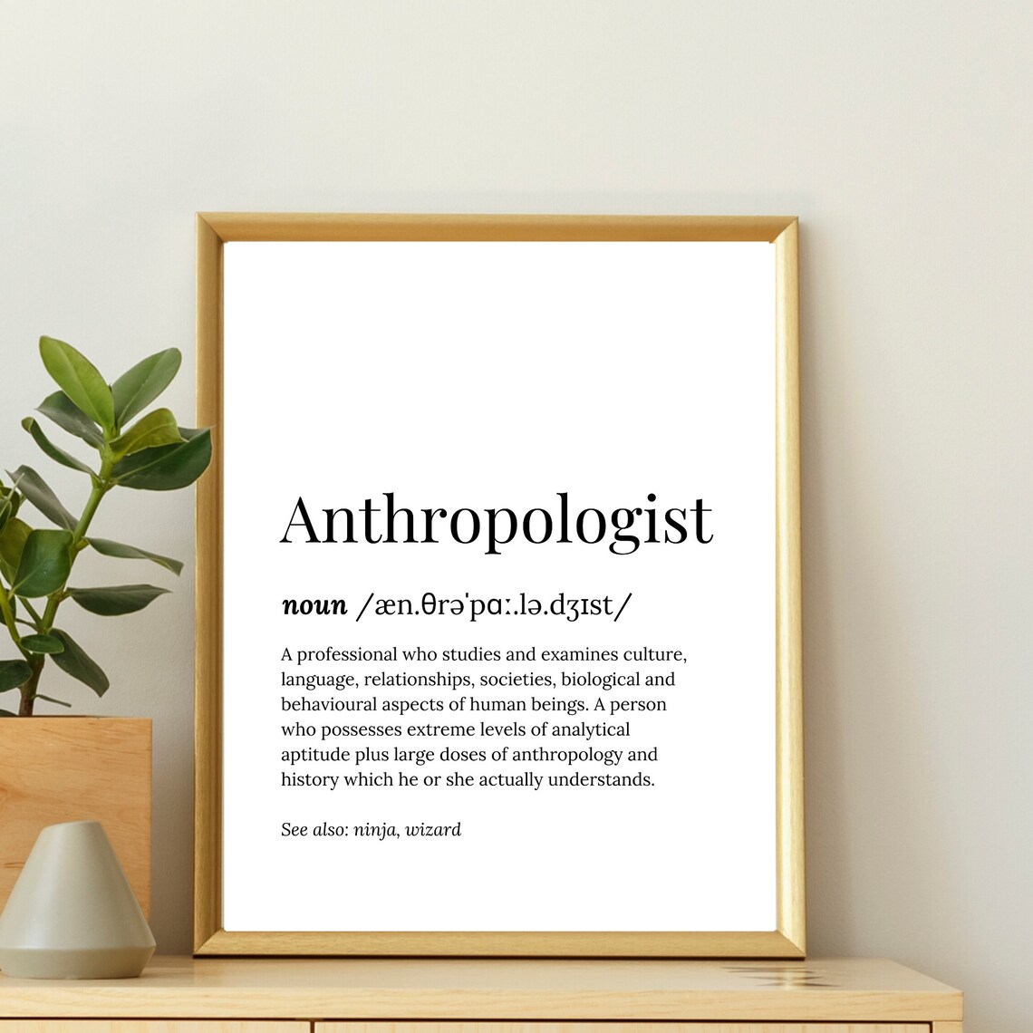Anthropologist Gift Anthropology Gifts Art Decor Graduation Card For Birthday Student Home Office Funny Graduate Desk Wall Room Poster Grad - Image 2