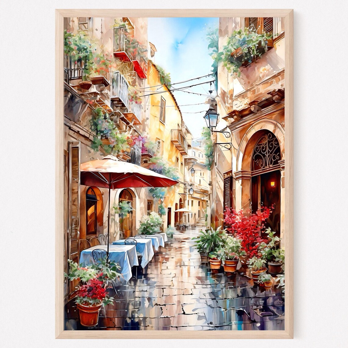 Rome Travel Poster, Italy and Roma Art Print