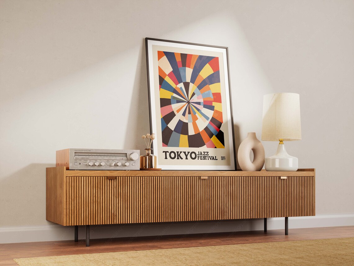 Vintage Tokyo Jazz Festival Poster, Mid-Century Modern - Image 2