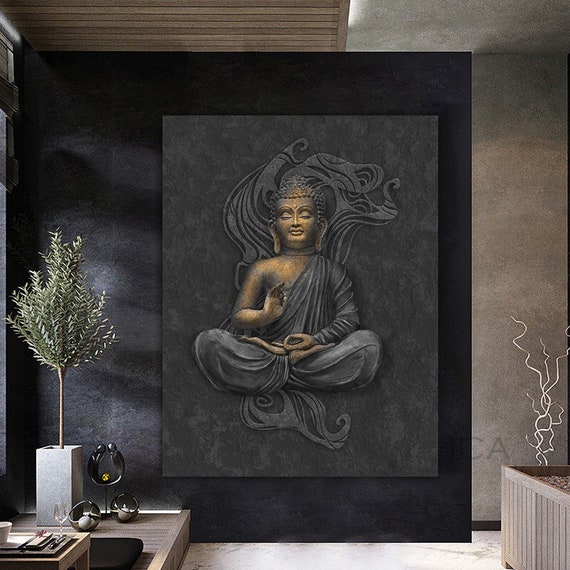 Buddha Asian Wall Art Buddha Wall Art Meditation Buddha Poster Buddhist Print Meditation Wall Art