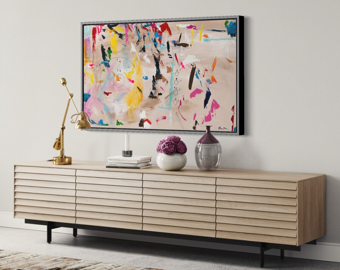 Kabbalah 63 Abstract Painting Art Print by Ron Deri - Image 3