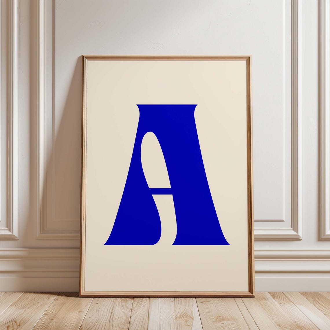 Personalized Letter Print Custom Initial Wall Art Alphabet Decor Gift Minimalist Elegant Typography