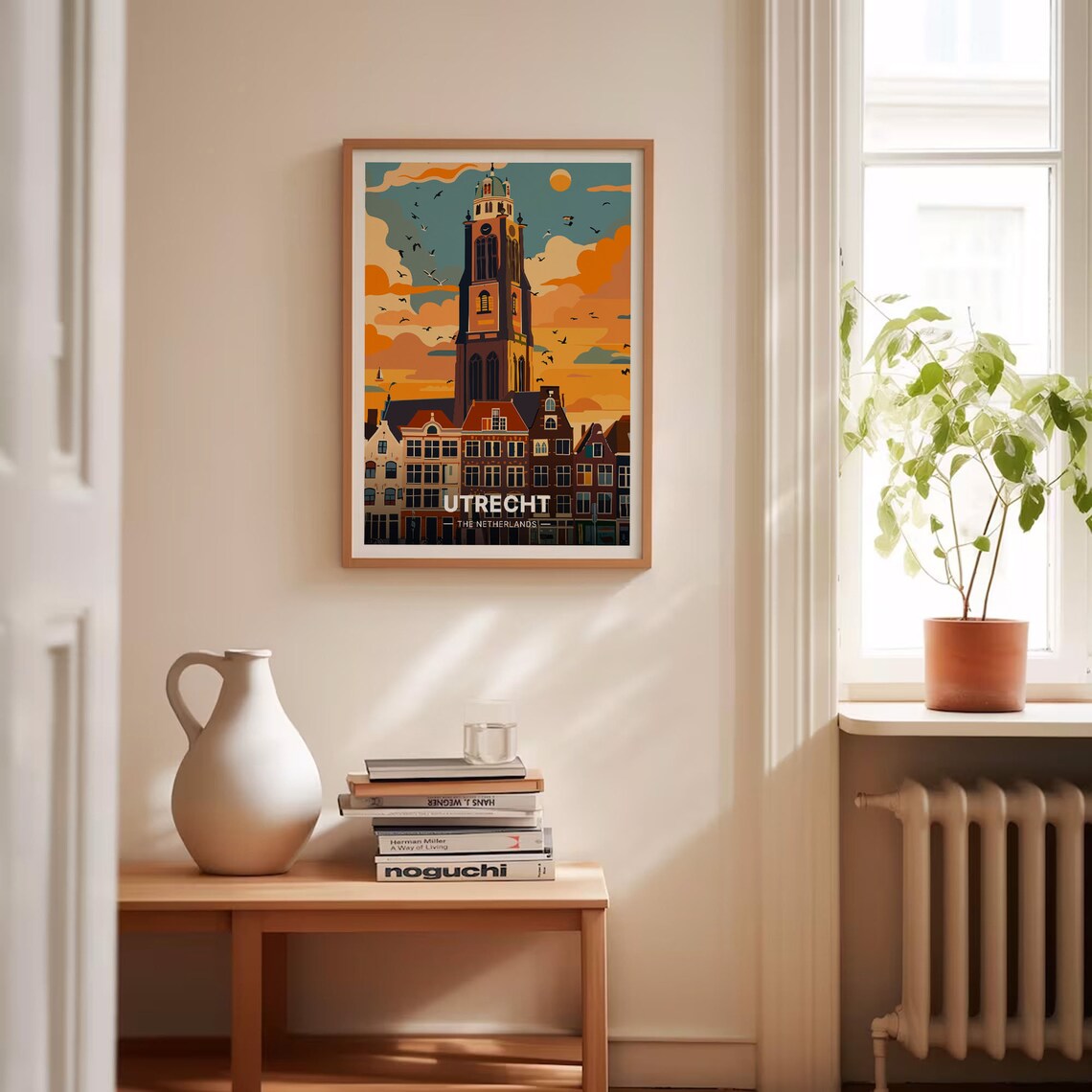 Utrecht Cityscape Travel Poster, Modern Wall Art - Image 4