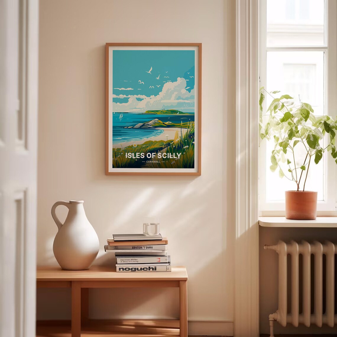 Isles of Scilly Cornwall Beach Islands Seabirds Scenic Travel Poster - Image 4