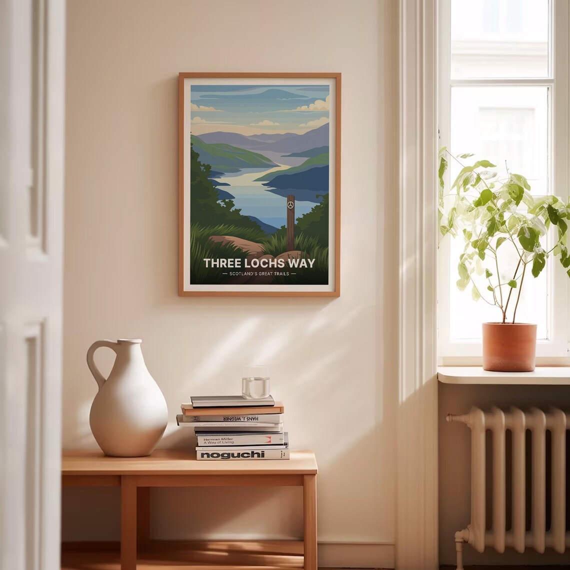 Three Lochs Way Scotland Trail Loch View Hiking Adventure Poster - Image 4