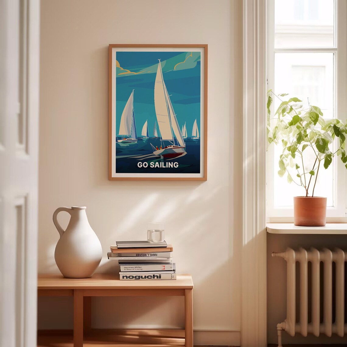 Vintage Sailing Travel Poster, Nautical Adventure Decor - Image 4