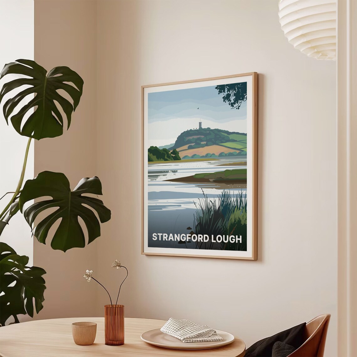 Strangford Lough Northern Ireland Calm Waters Vintage Poster - Image 2