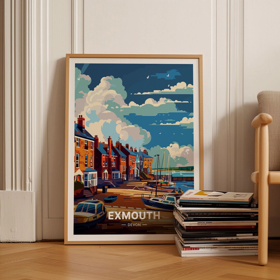 Exmouth Travel Poster, England Scenery Art Print