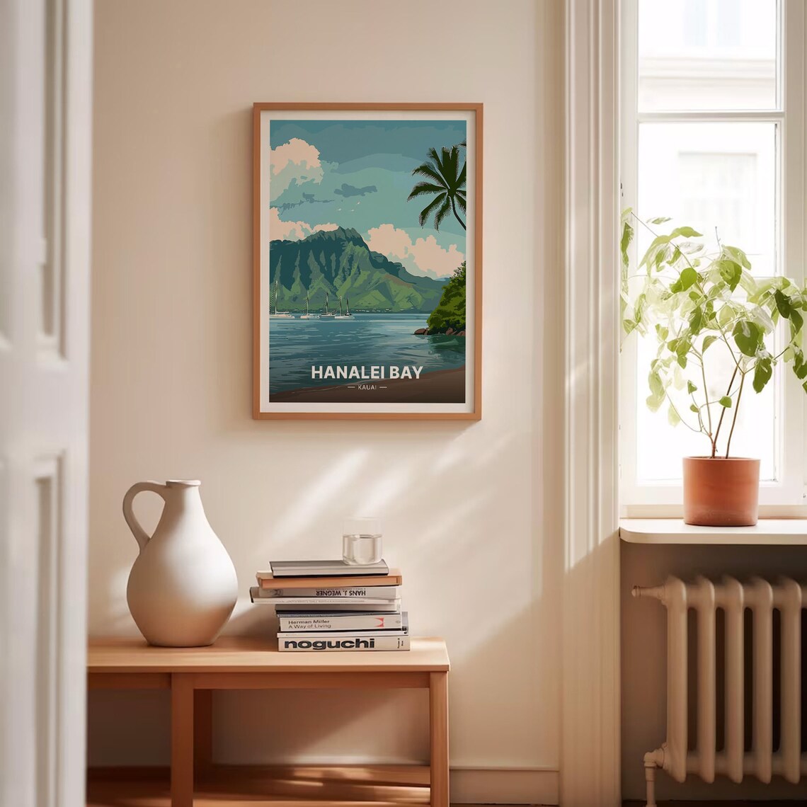 Hanalei Bay Kauai Travel Poster, Hawaiian Island Art - Image 4
