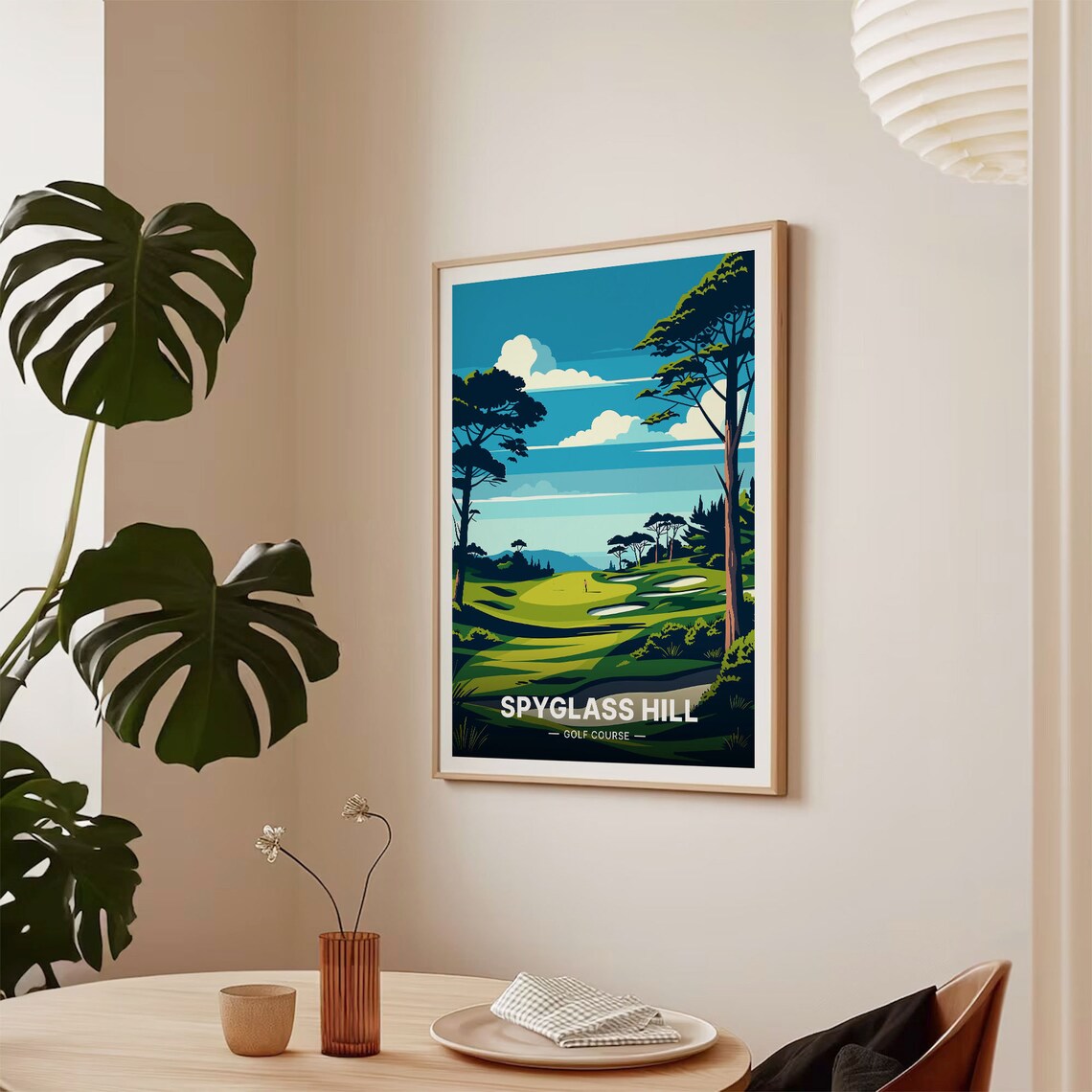 Spyglass Hill Golf Course Fairway Coastal Pines Classic Sports Poster - Image 2
