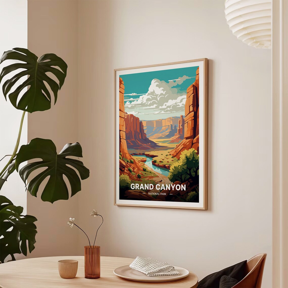 Grand Canyon Travel Poster, Arizona Landscape Art - Image 2