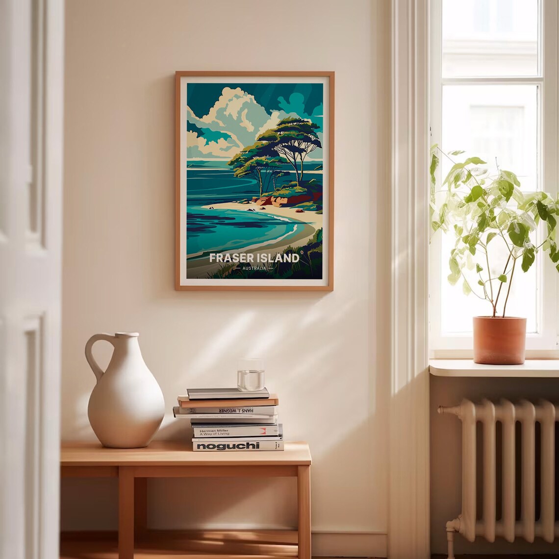 Fraser Island Australia Tropical Beach Turquoise Cove Travel Poster - Image 4