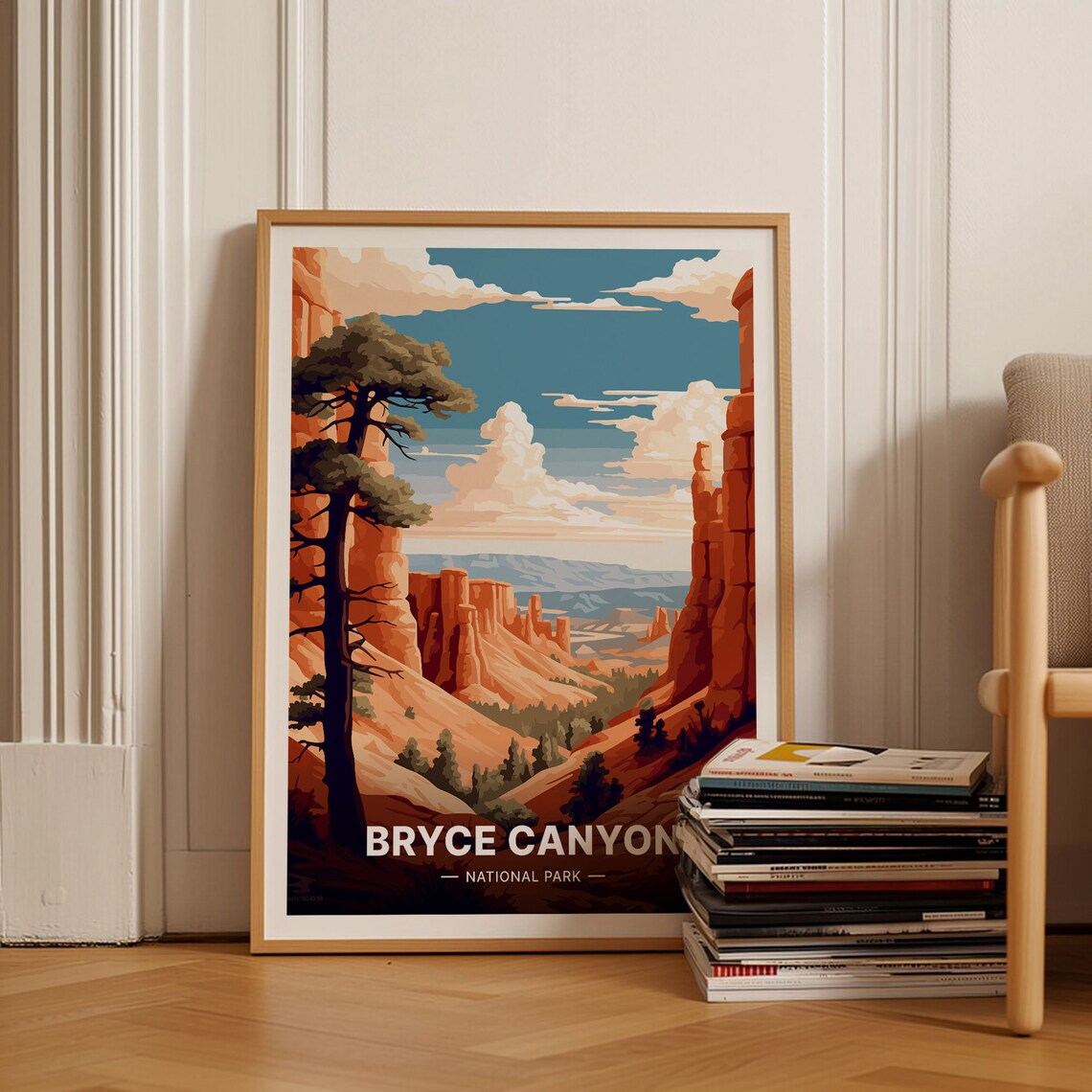 Bryce Canyon Travel Poster, Scenic National Park Art