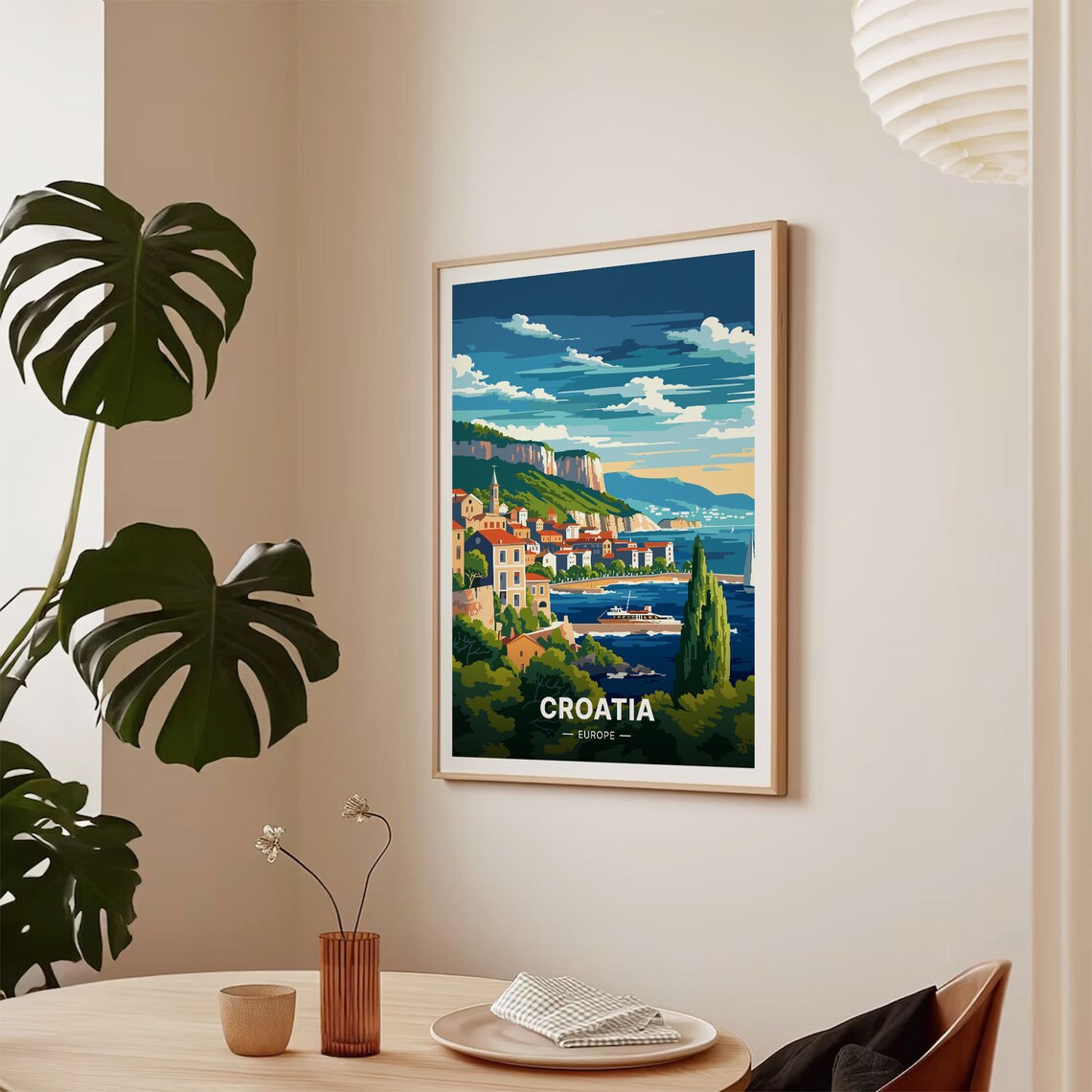 Croatia Travel Poster, Scenic Europe Wall Art - Image 2
