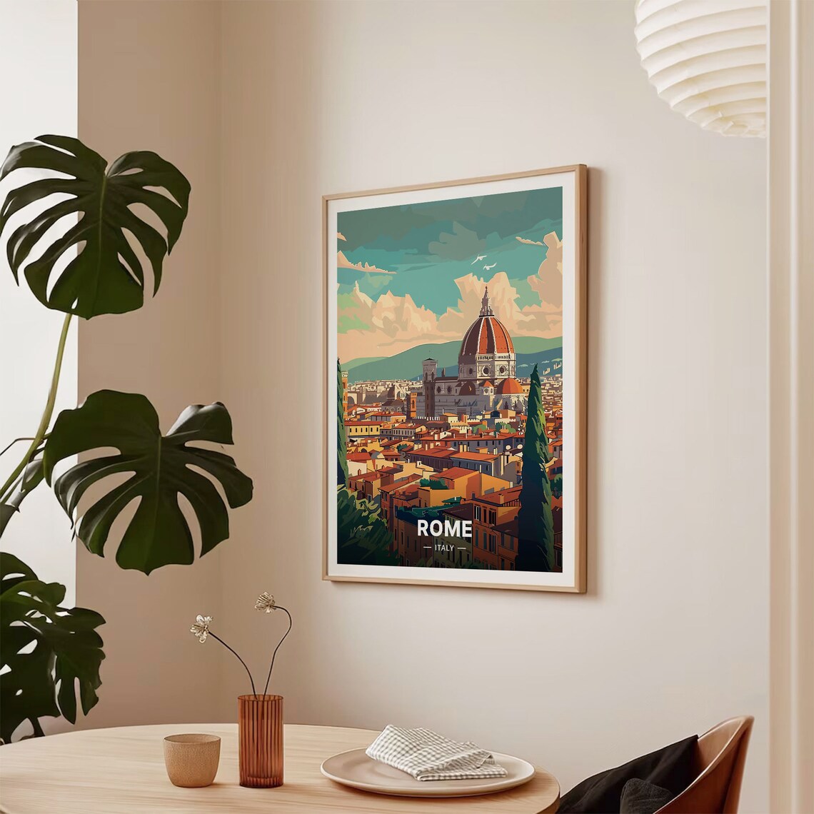Rome Travel Poster, Italy Travel Poster Wall Art - Image 2
