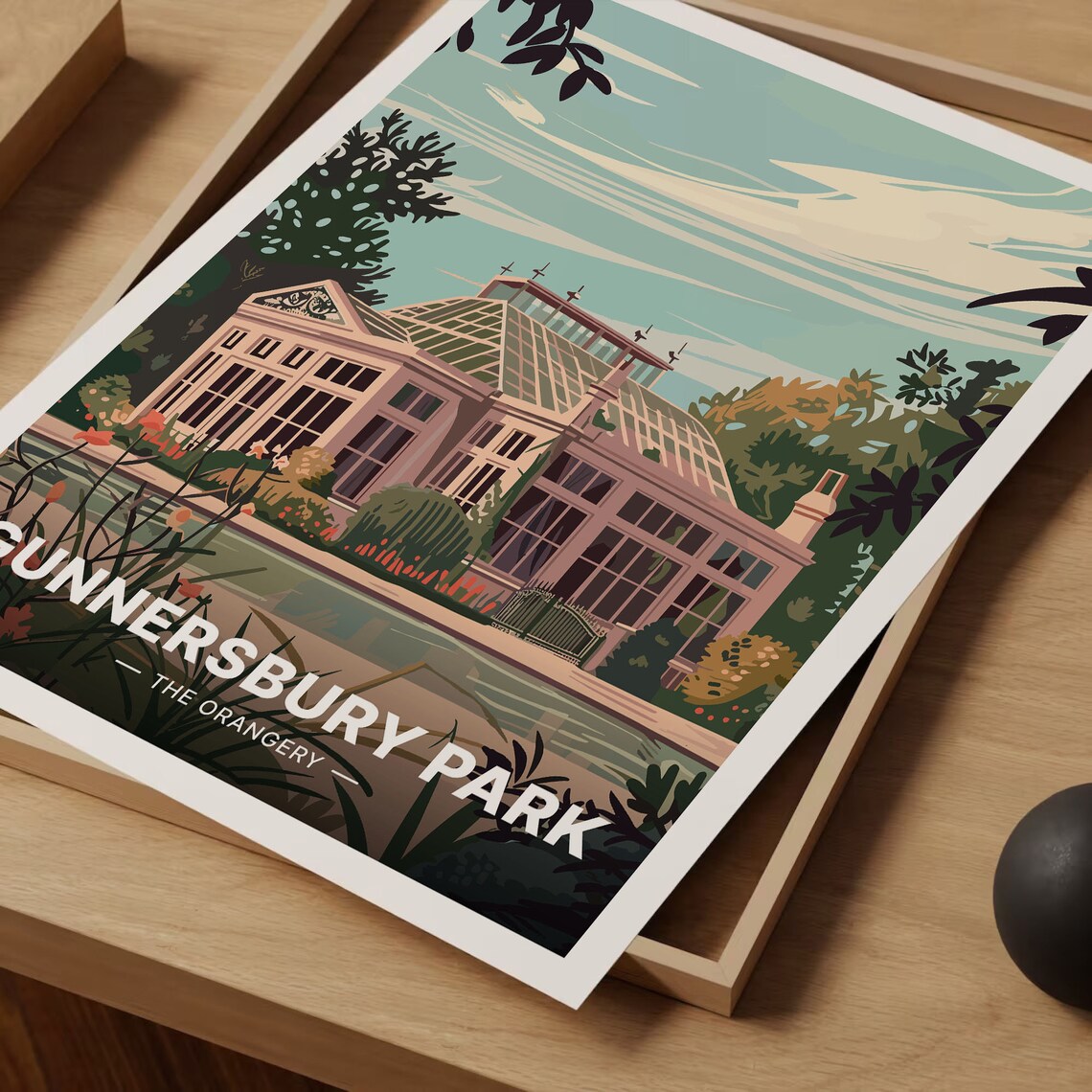 West London Travel Poster, Gunnersbury Park Museum - Image 3