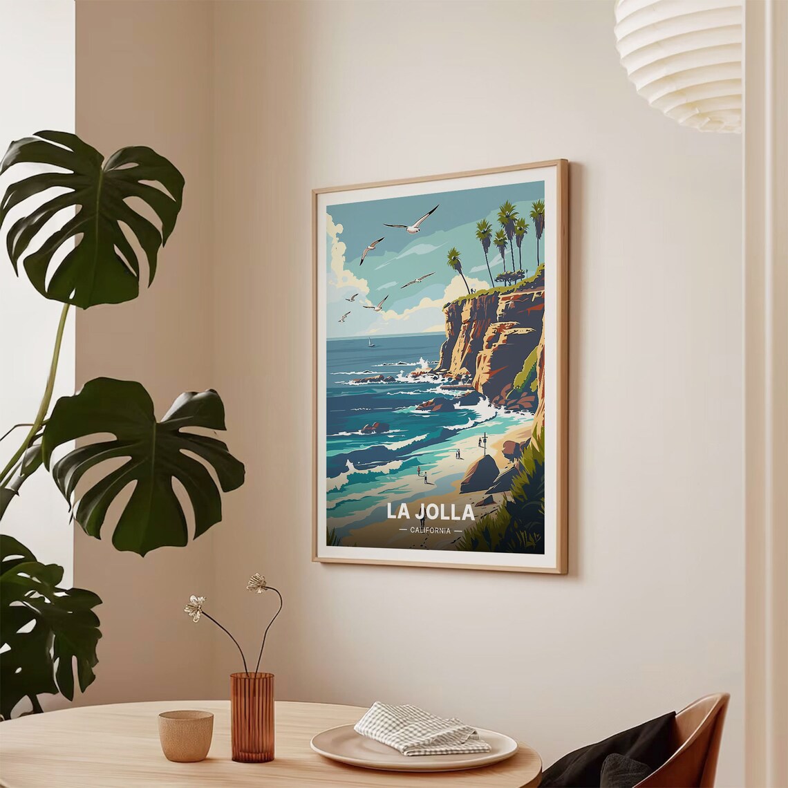 La Jolla California Travel Poster, Scenic Coast - Image 2