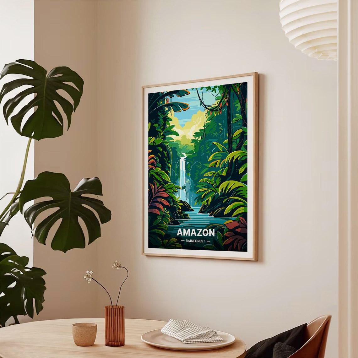 Amazon Rainforest Travel Poster Brazil Adventure Wall Art Unique Home Decor Gift For Travelers C20 898 - Image 2