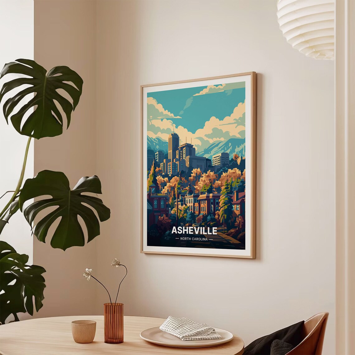 Asheville Travel Poster, North Carolina Art Print - Image 2