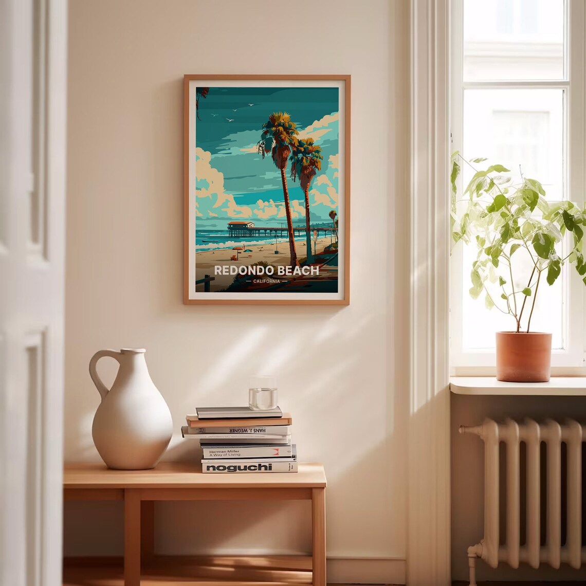 Redondo Beach California Travel Poster, Coastal Decor - Image 4