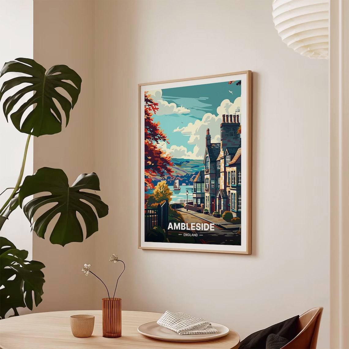 Ambleside England Vintage Travel Poster Art Print - Image 2