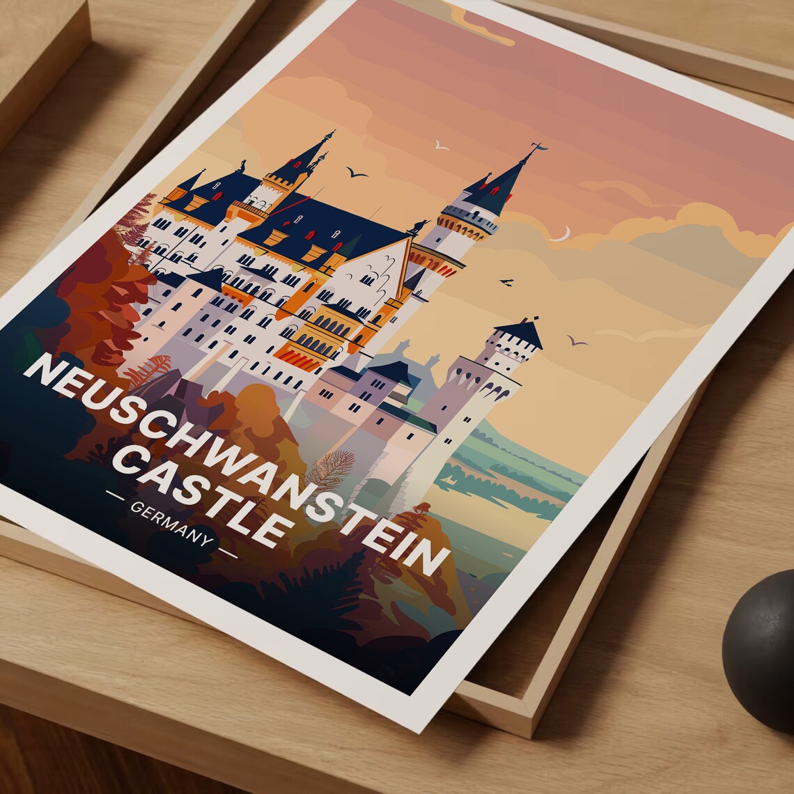 Neuschwanstein Castle Gift For Travelers Poster - Image 3