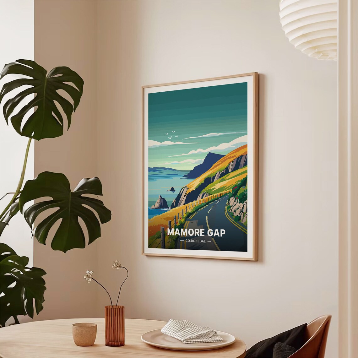 Mamore Gap County Donegal Coastal Mountain Road Travel Poster - Image 2
