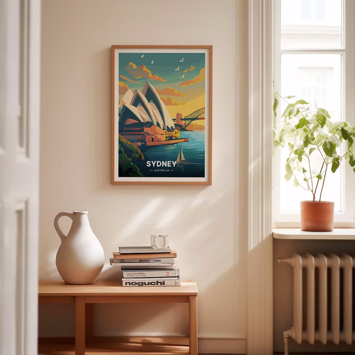 Sydney Cityscape Travel Poster, Australia Wall Art - Image 4