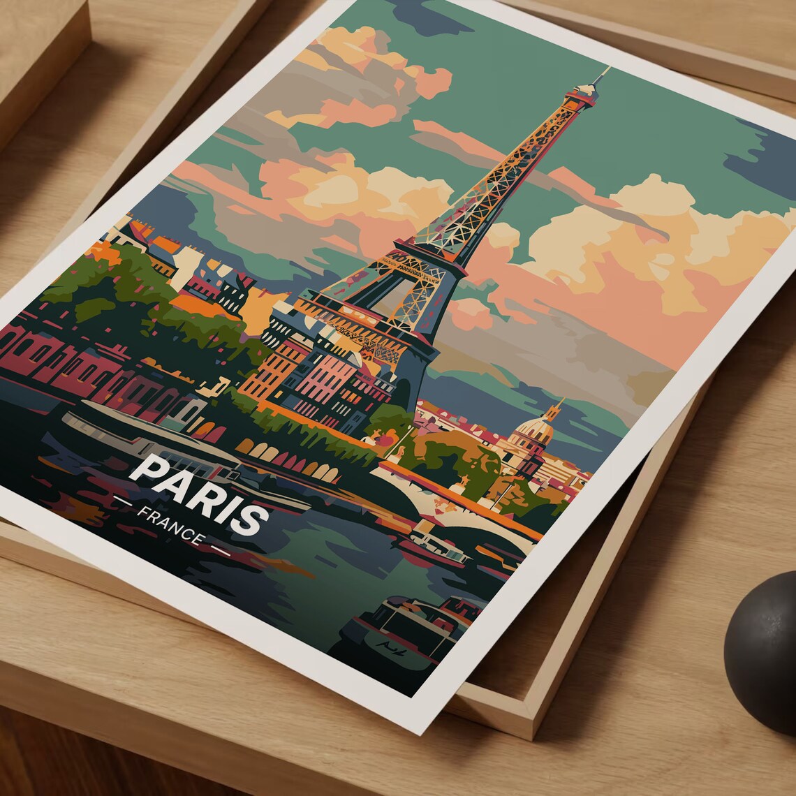 Paris Eiffel Tower Home Decor Travel Poster - Image 3