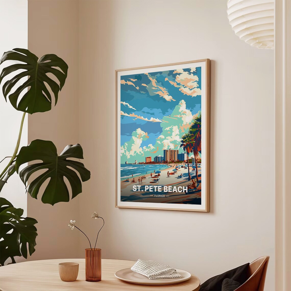 St Pete Beach Travel Poster, Florida Coastal Art Print - Image 2