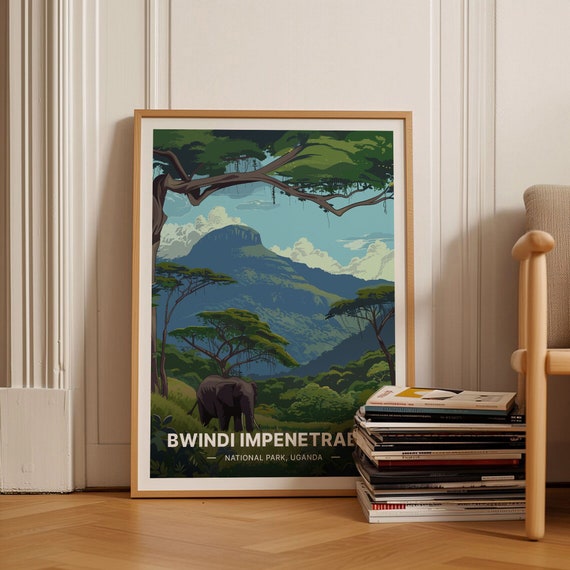Bwindi Impenetrable Forest Uganda Travel Poster