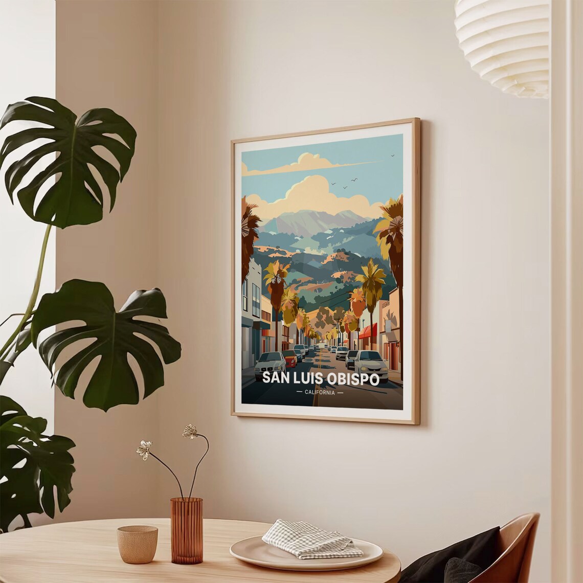 San Luis Obispo California Travel Poster, Cal Poly - Image 2