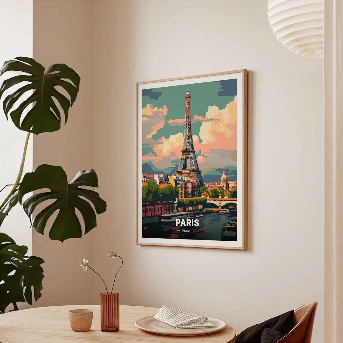 Paris Eiffel Tower Home Decor Travel Poster - Image 2