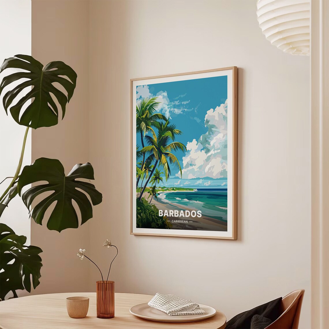 Barbados Travel Poster, Caribbean Adventure Travel Poster - Image 2