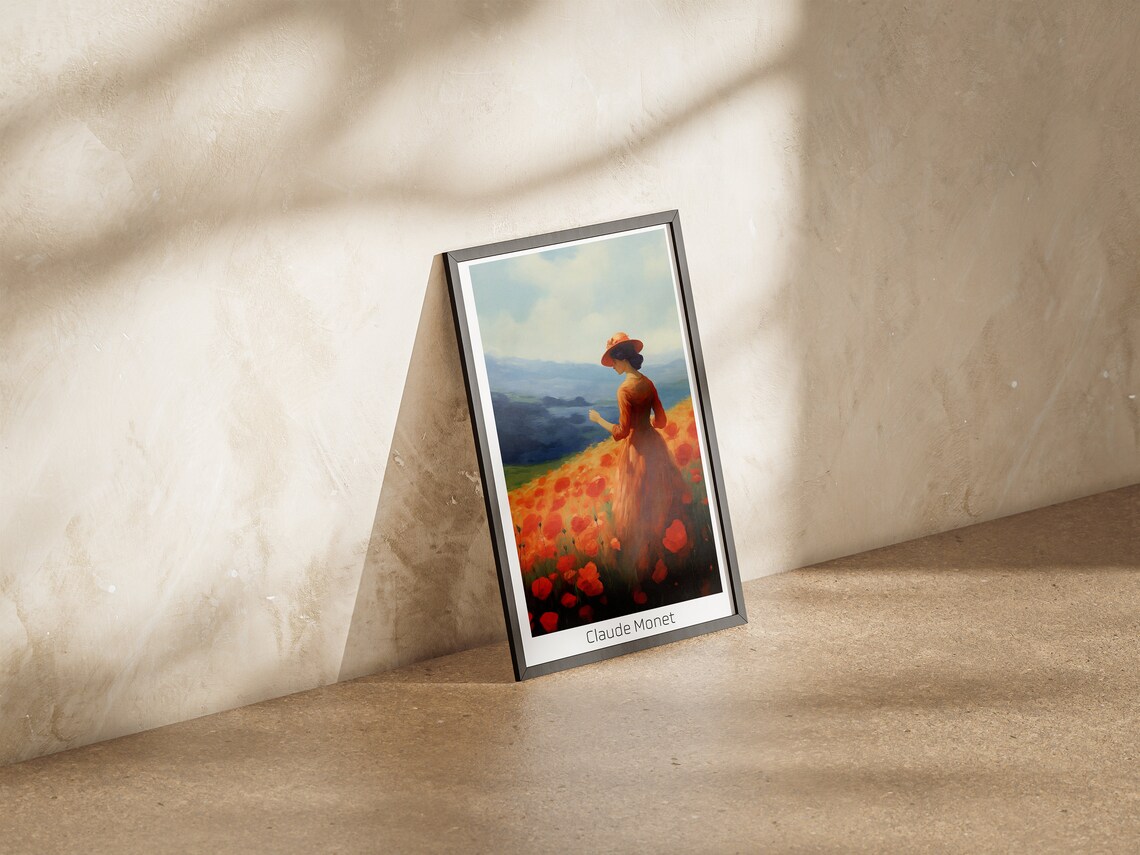 Claude Monet Style Artwork Impressionism Art Claude Monet Wall Art Monet Exhibition Poster Landscape Print Monet Poster - Image 4