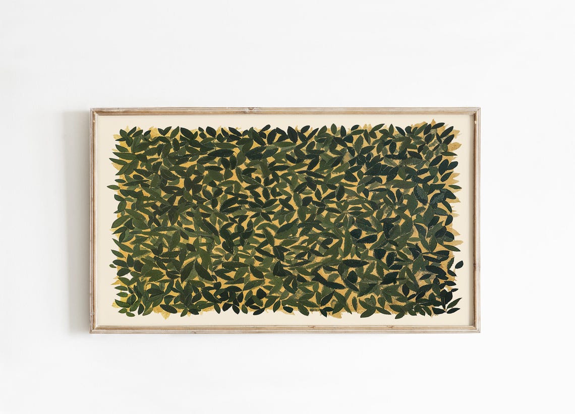 Botanical Spring Leaves Art Print