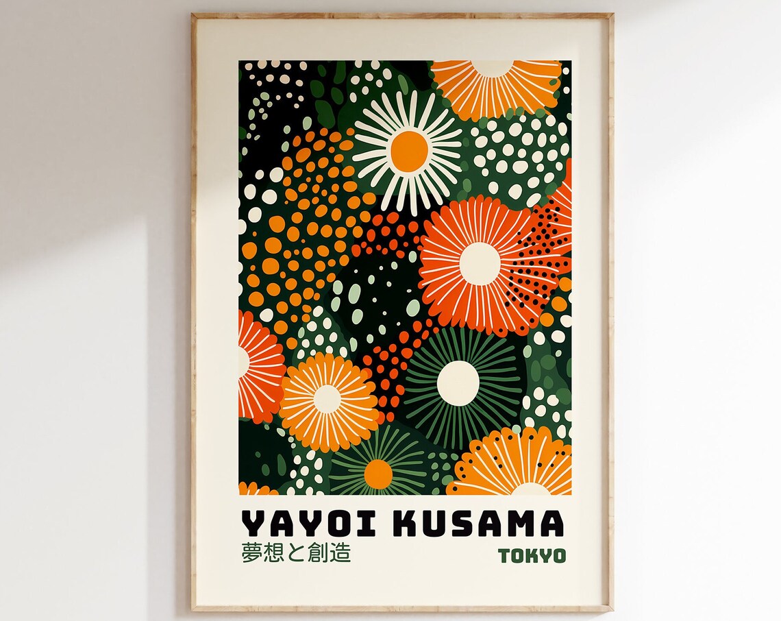 Yayoi Kusama Japanese Gallery Wall Art Poster