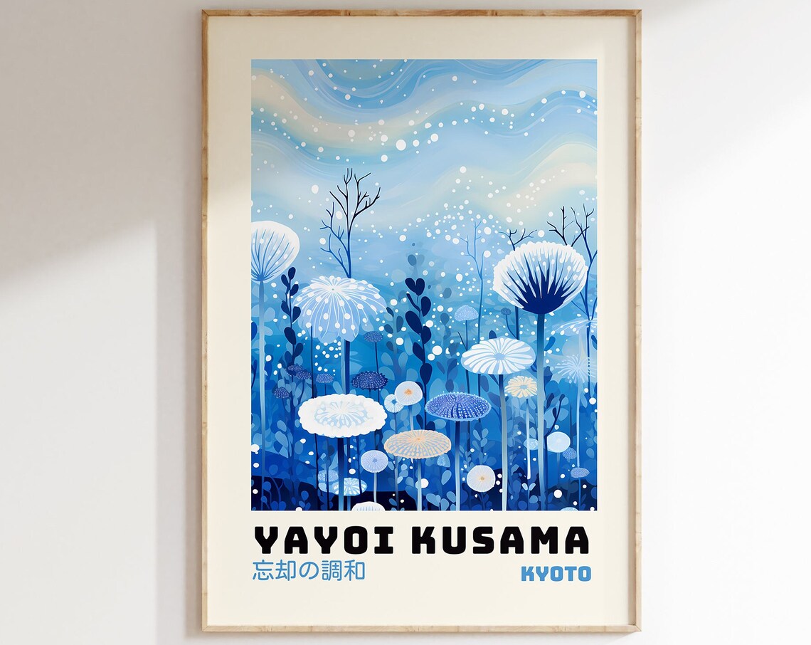 Yayoi Kusama Japanese Home Decor Poster Print
